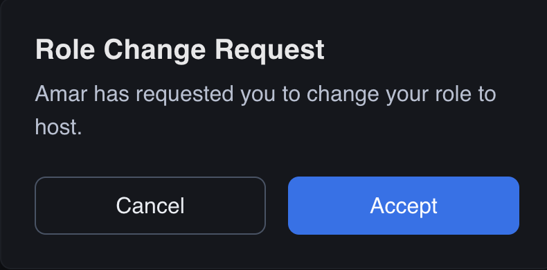 Role Change